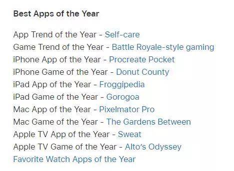 又是一年颁奖季，App Store有自己的偏爱，也很重感情